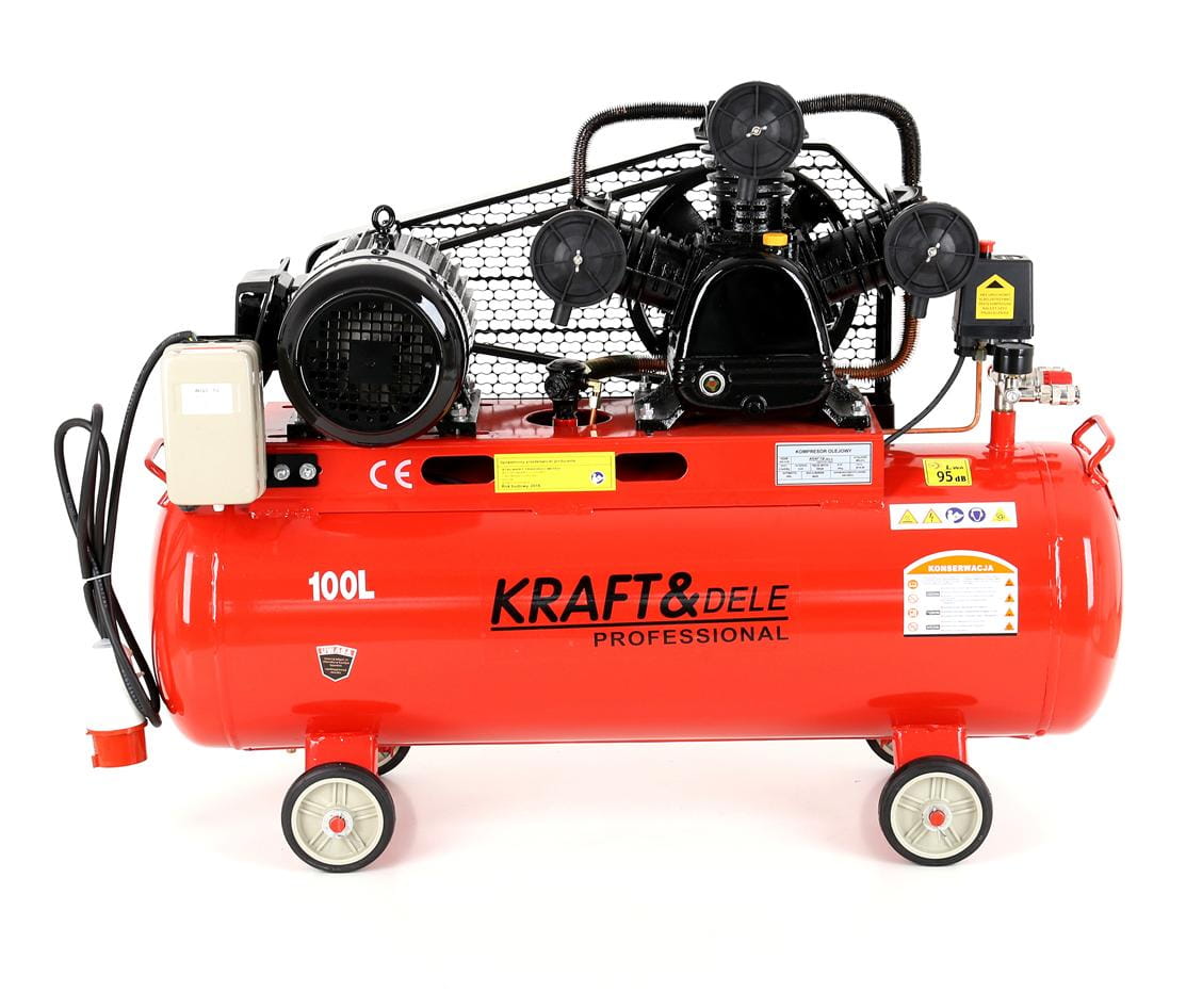 Kraft&Dele KD405 – celkový pohled na kompresor 100 l
