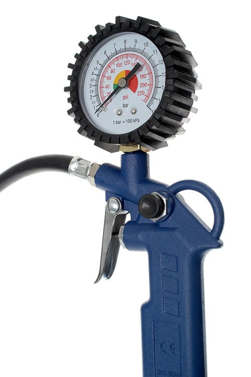 Pistole s manometrem KD427 – detail manometru
