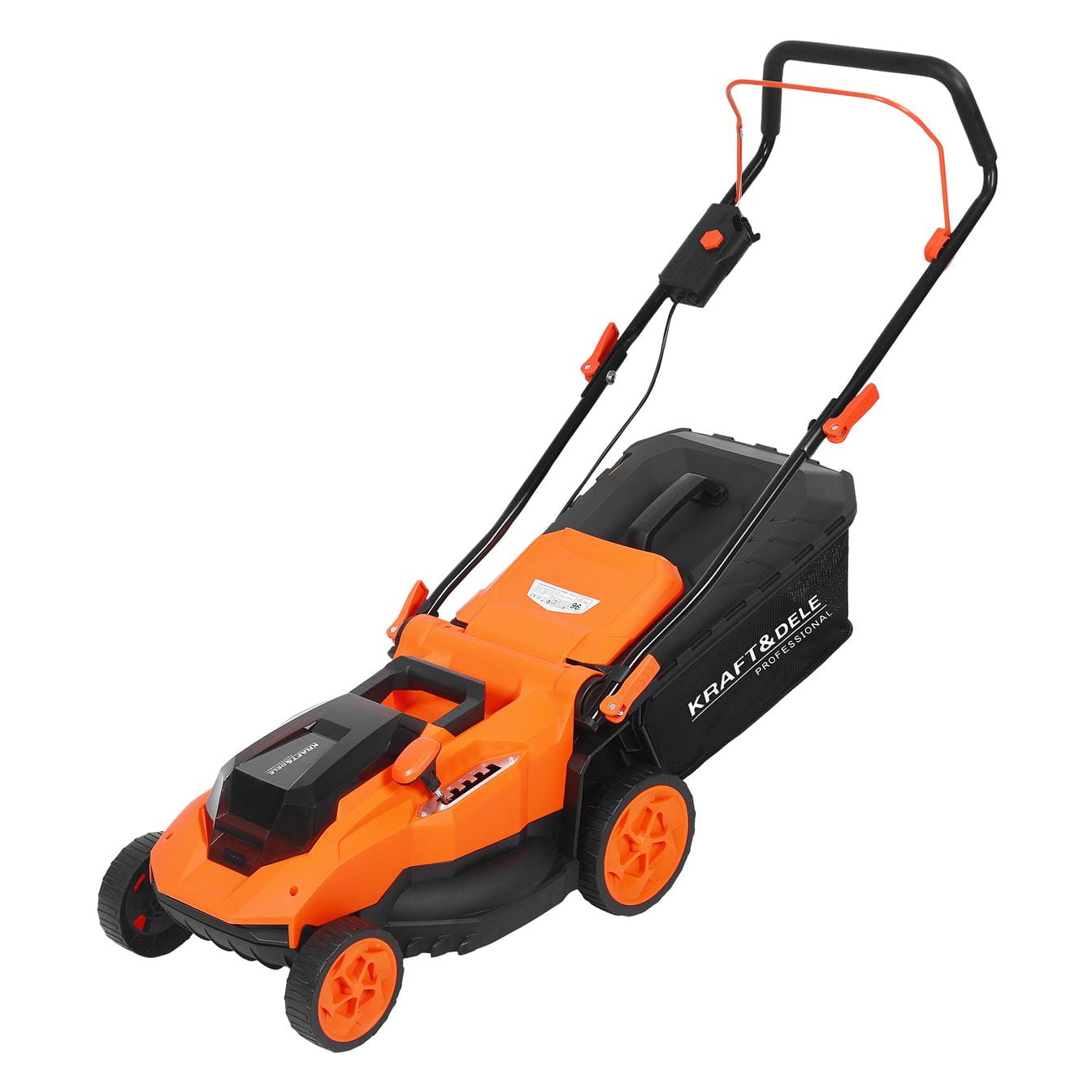 Akumulátorová sekačka KD5412 – detail madla a ovládání