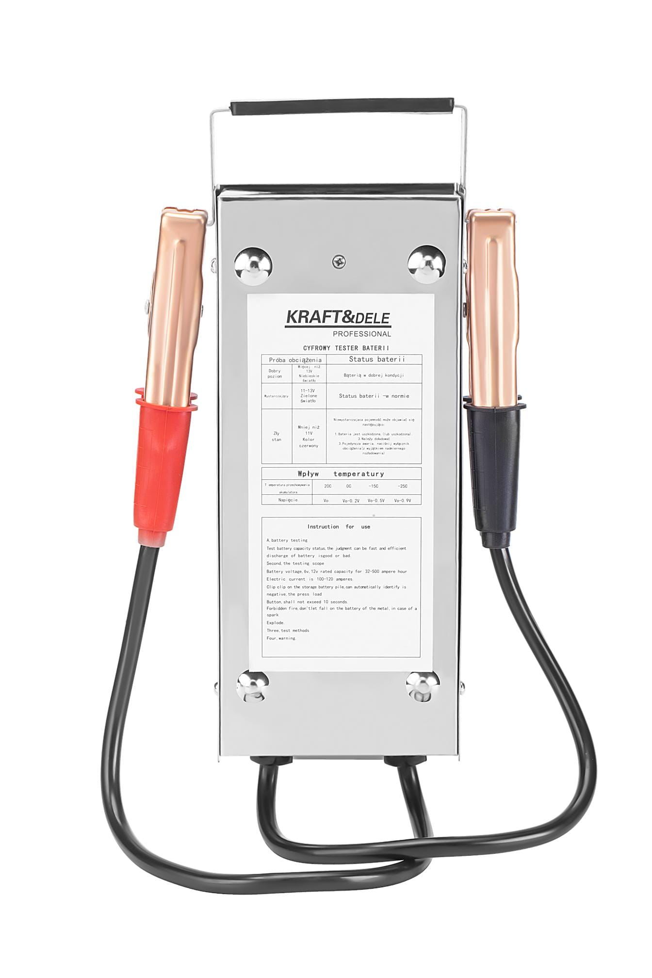 Digitální tester KD5674 – použití na autobaterii