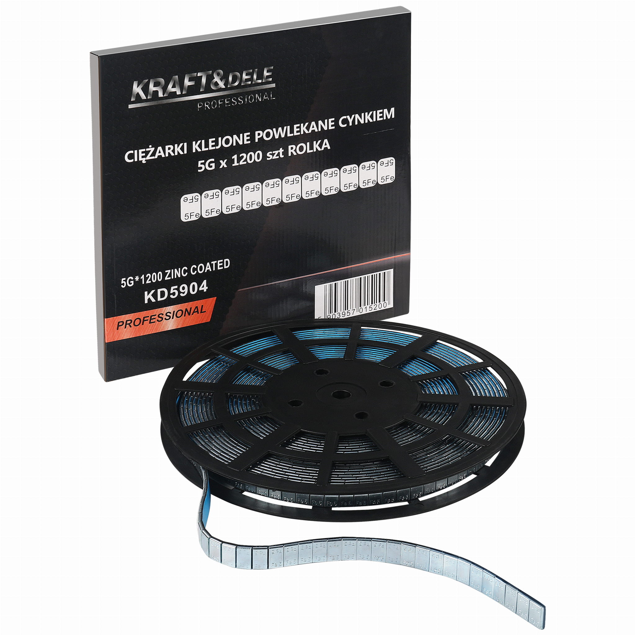 Lepená závaží KD5904 — aplikace na ráfek