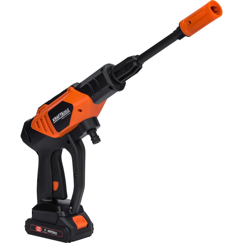Kraft&Dele KD662 akumulátorová myčka – detail baterie 20V 4Ah