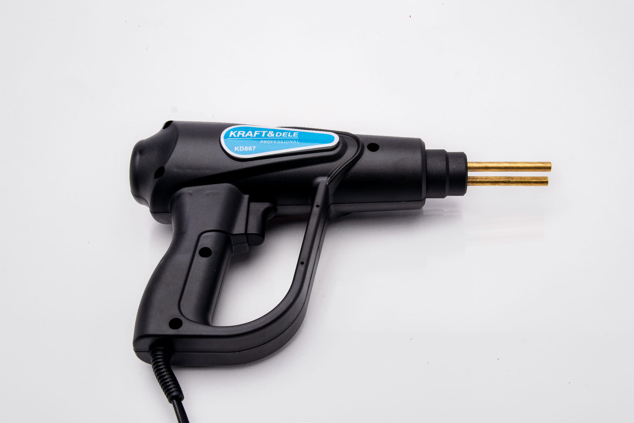 Svářečka plastů KD867 – detail sponkovací části