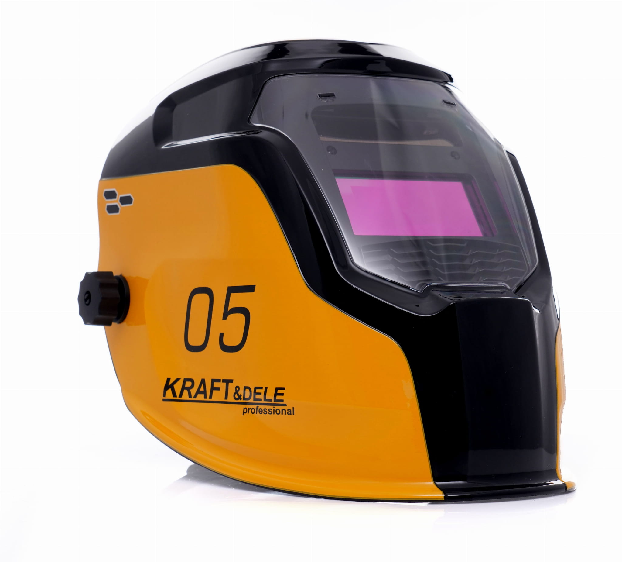 Svařovací přilba KD890 – detail samostmívacího filtru