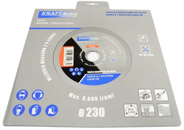 Řezací kotouč KD922 – upínací otvor 22,23 mm a použití na pile