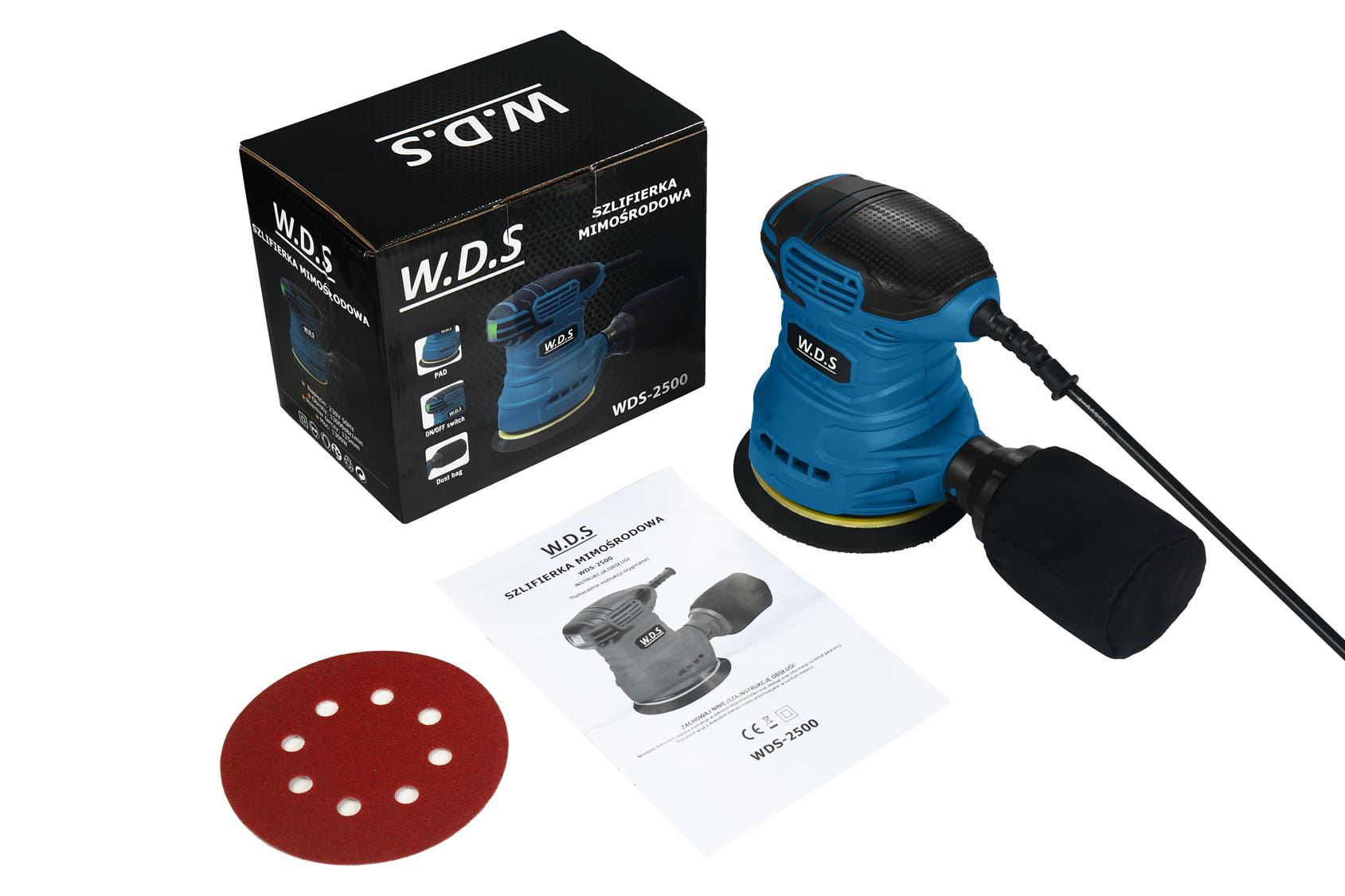 Excentrická brúska 1300 W WDS2500 – Kraft&Dele 4