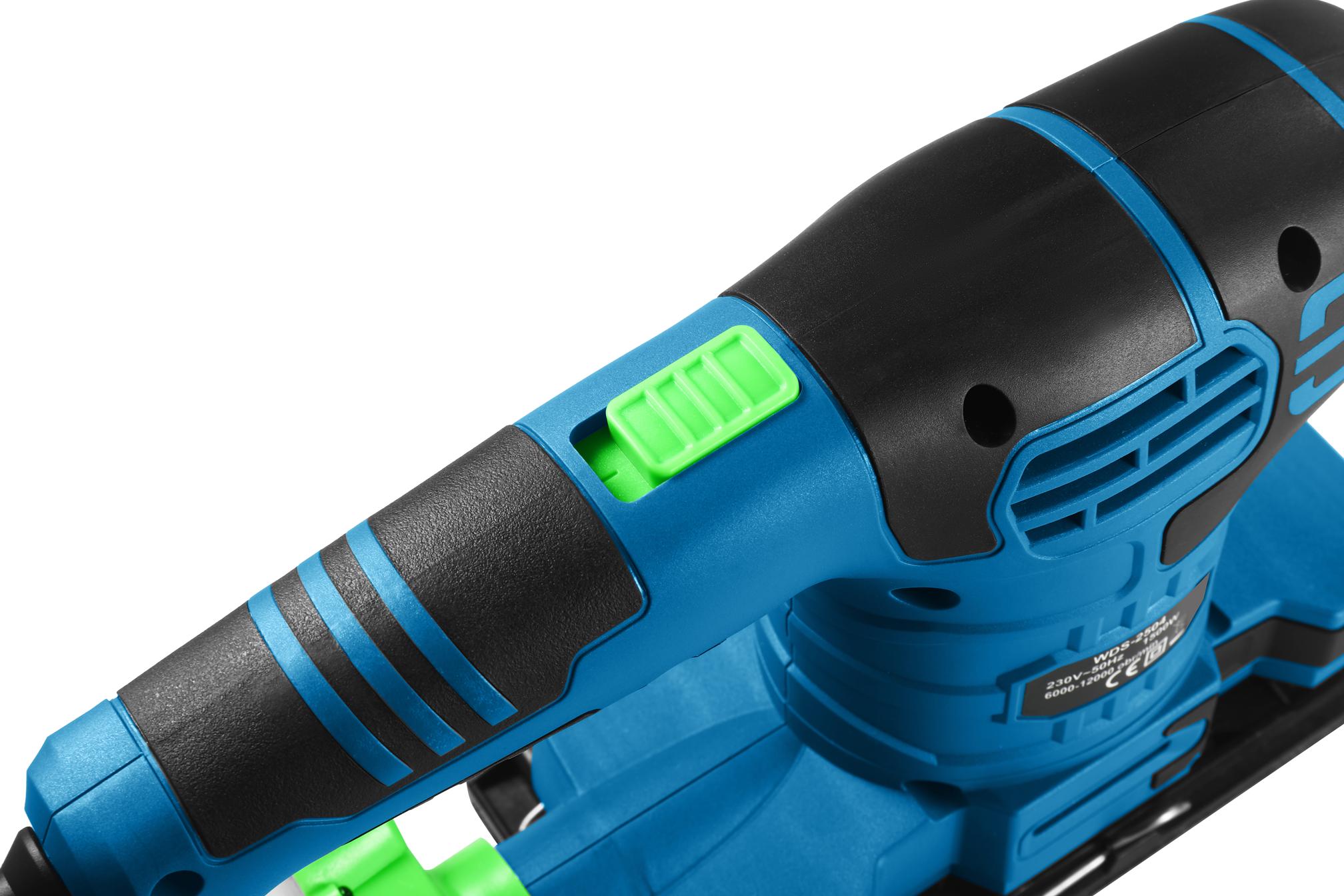Oscilační bruska WDS2504 – detail přepínače