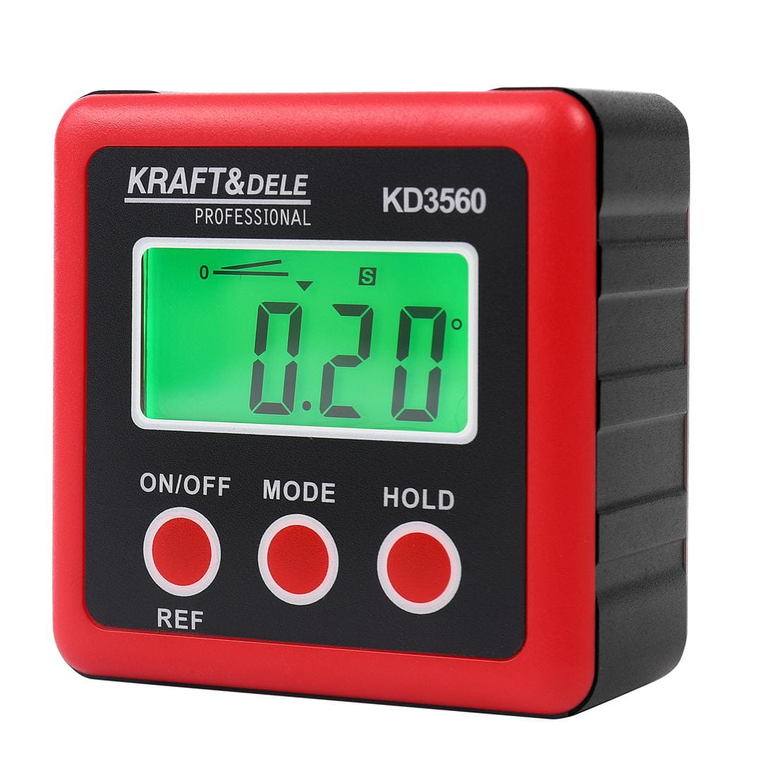 Kraft-Dele KD3560 digitální úhloměr – celkový pohled