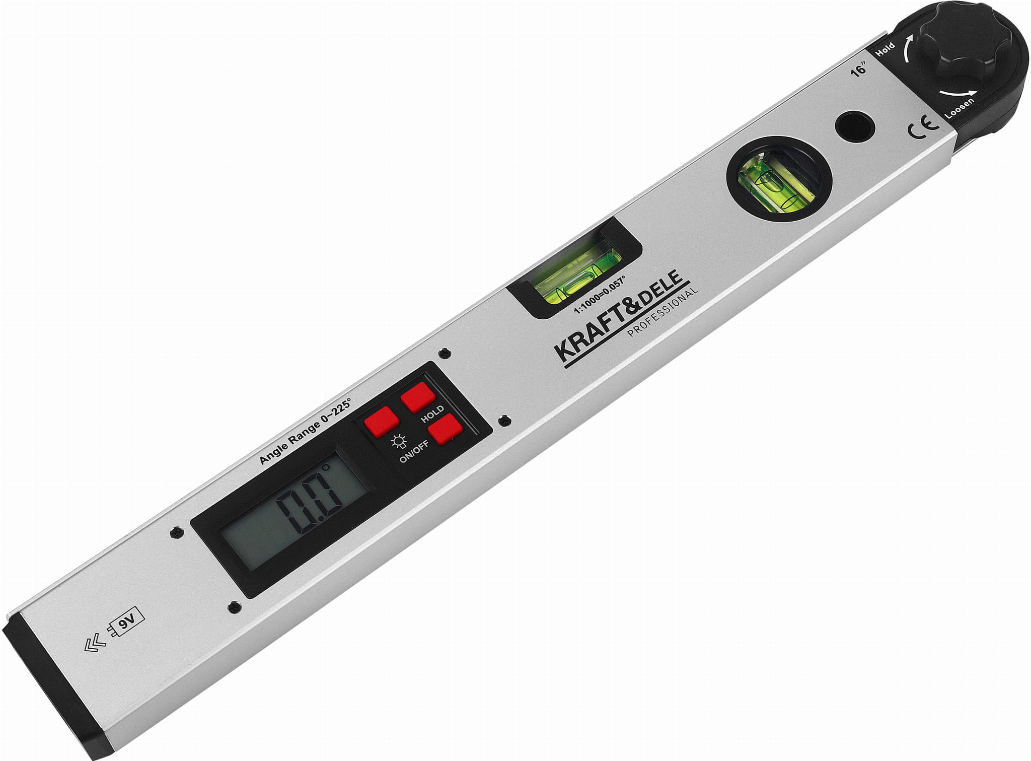 Elektronický úhloměr KD3561 – LCD displej detail