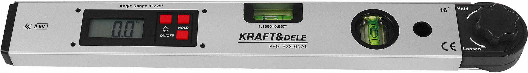 Elektronický úhloměr KD3561 – integrovaná vodováha