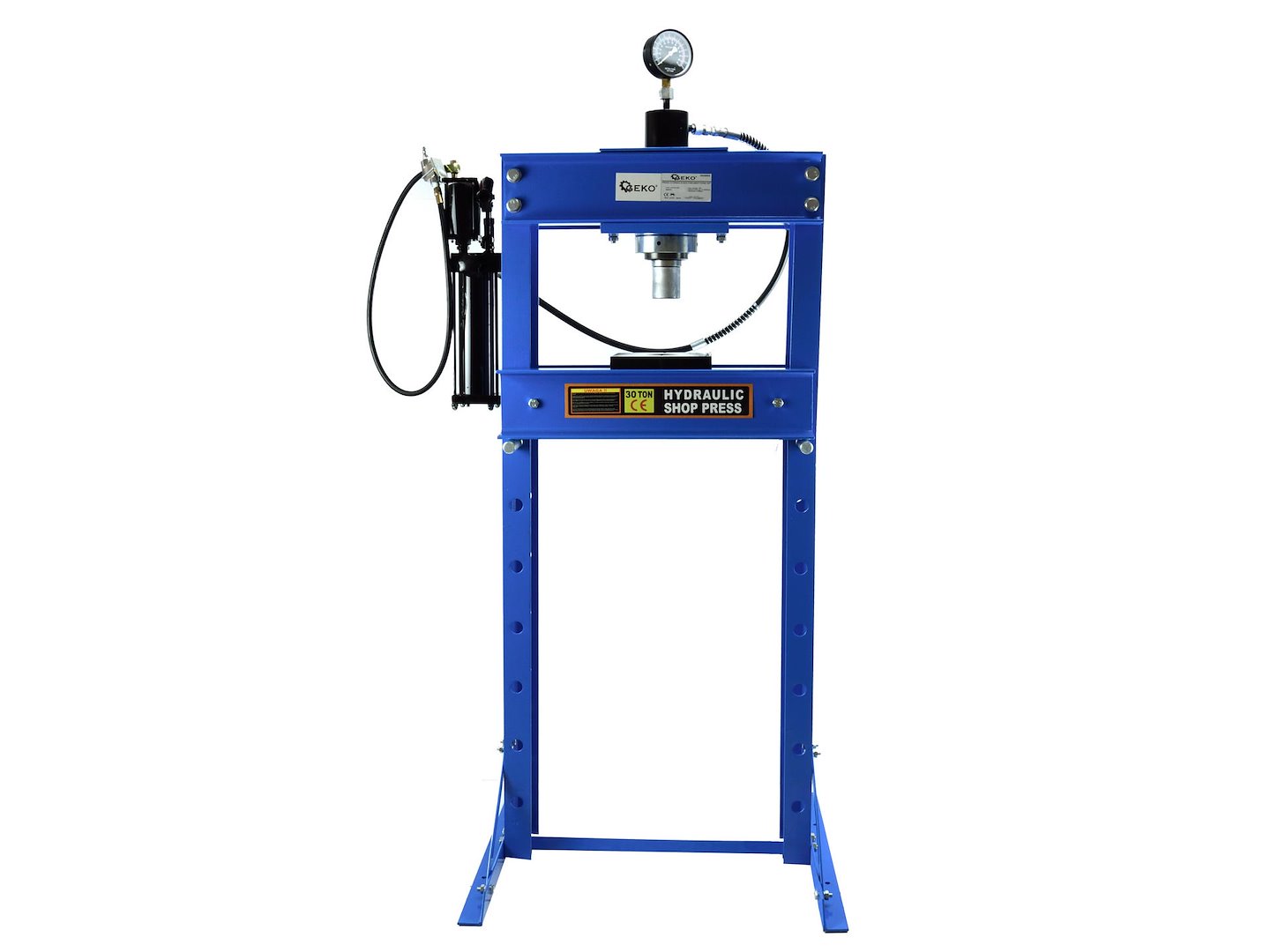 Hydraulicko-pneumatický lis 30T Geko G02093 — Celkový pohled