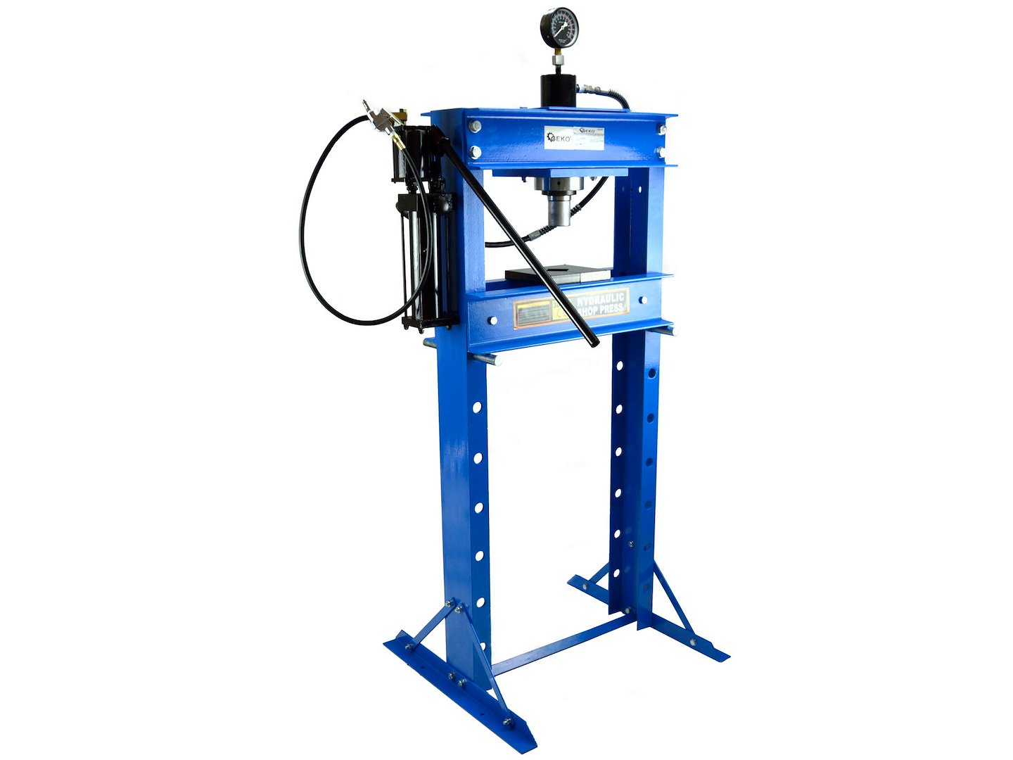 Hydraulicko-pneumatický lis 30T Geko G02093 — V provozu