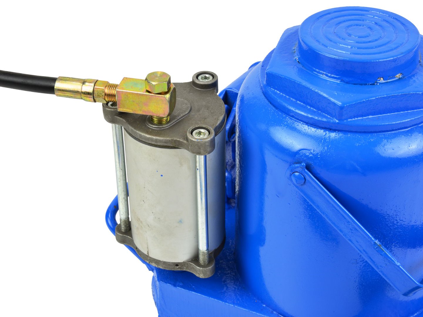 Hydraulicko-pneumatický zvedák Geko 50T PM-50T — V provozu