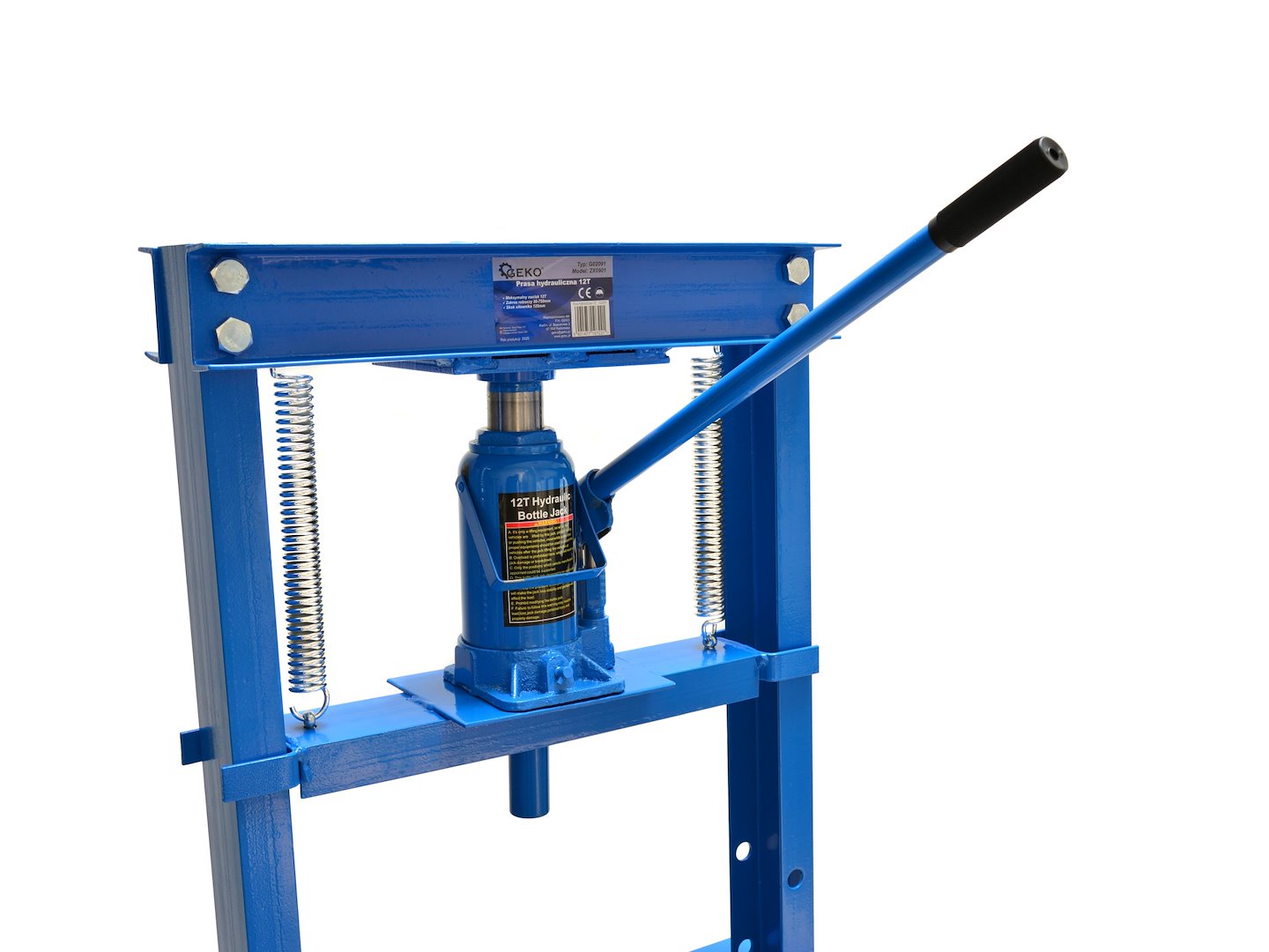 Hydraulický lis 12T Geko ruční stolní — V provozu