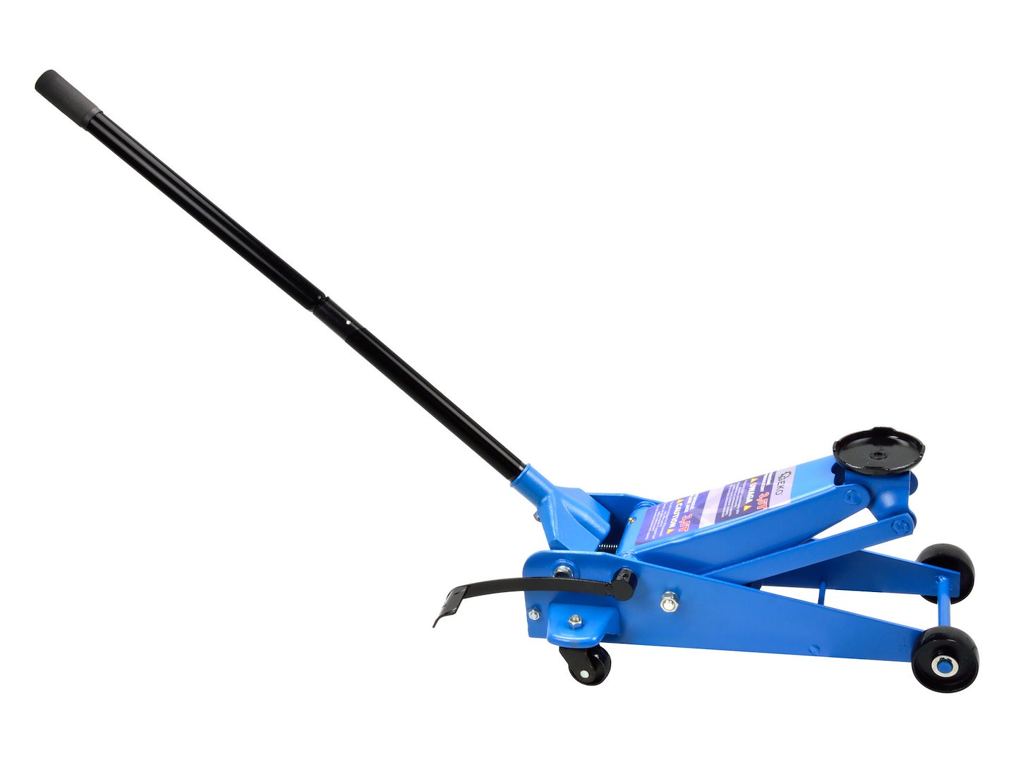 Hydraulický zvedák žába Geko 3,5 T s nožním pedálem — V provozu
