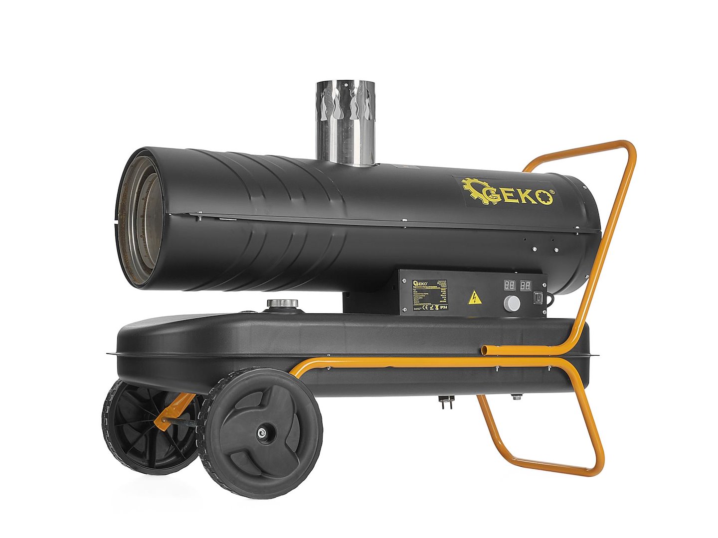 Olejový ohřívač s odvodem spalin Geko 40 kW — Celkový pohled