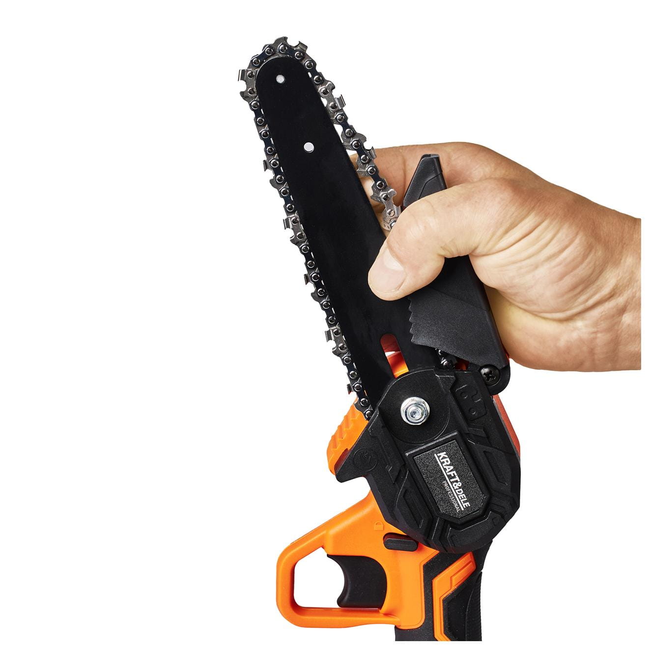 Akumulátorová řetězová pila KD10626 – ergonomické madlo