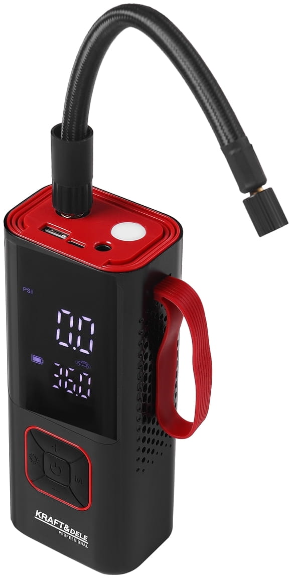 Bezdrátový kompresor Kraft&Dele KD5497 — celkový pohled