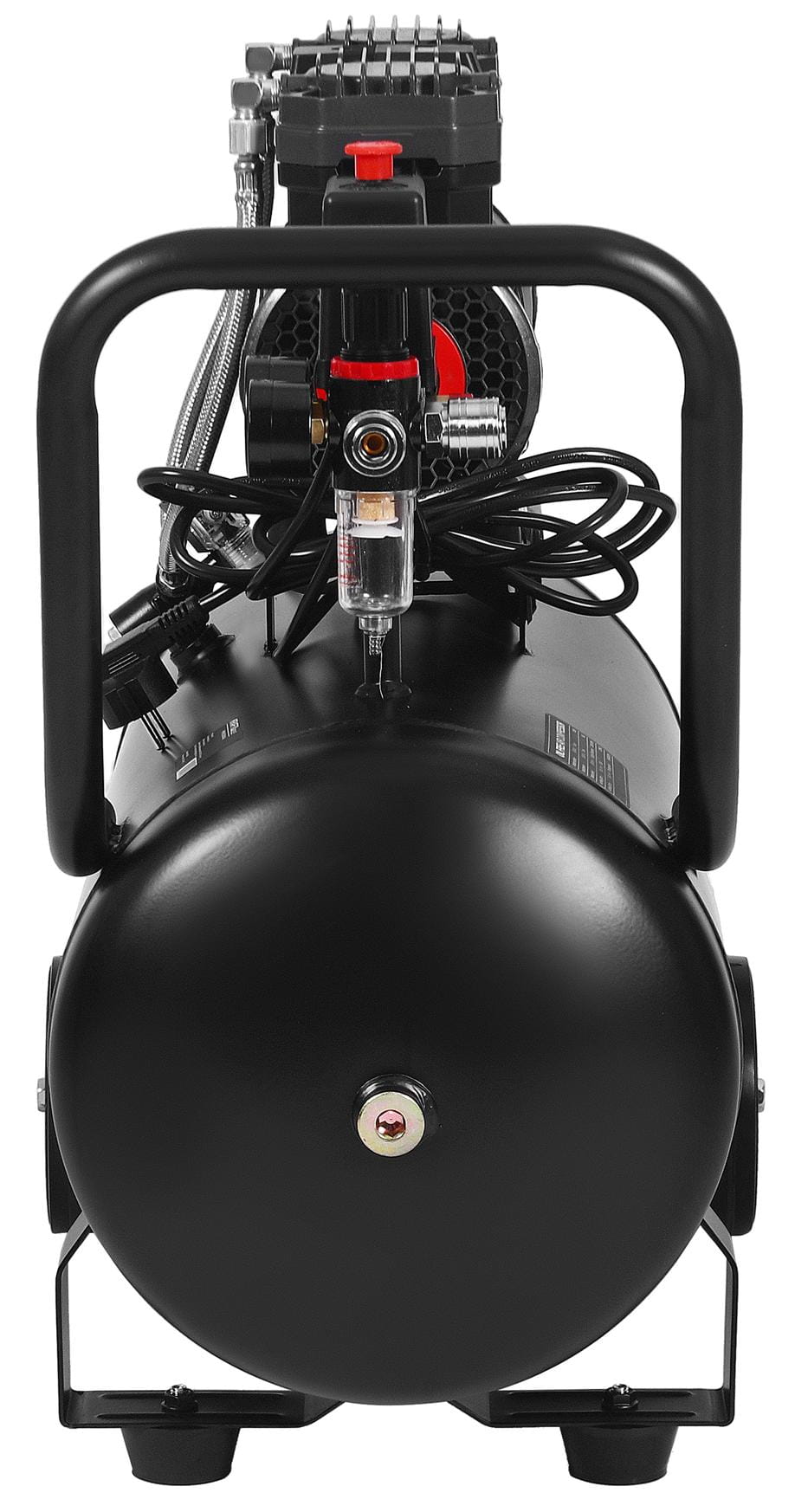 Bezolejový kompresor Kraft&Dele KD4082 – detail motoru a hlavy