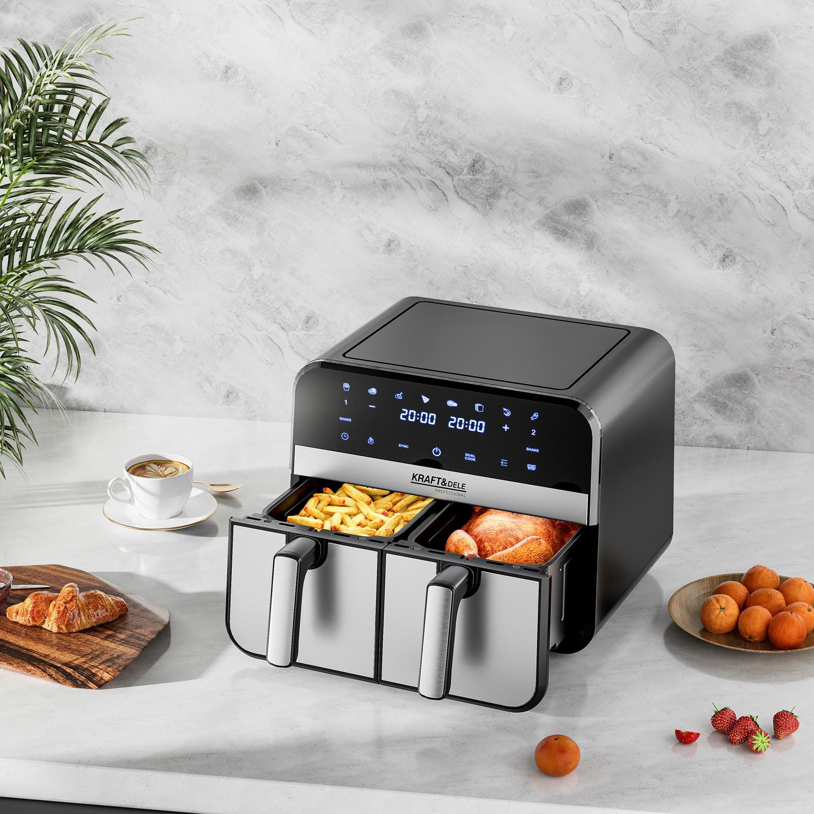 Kraft&Dele KD4180 airfryer – snadné čištění