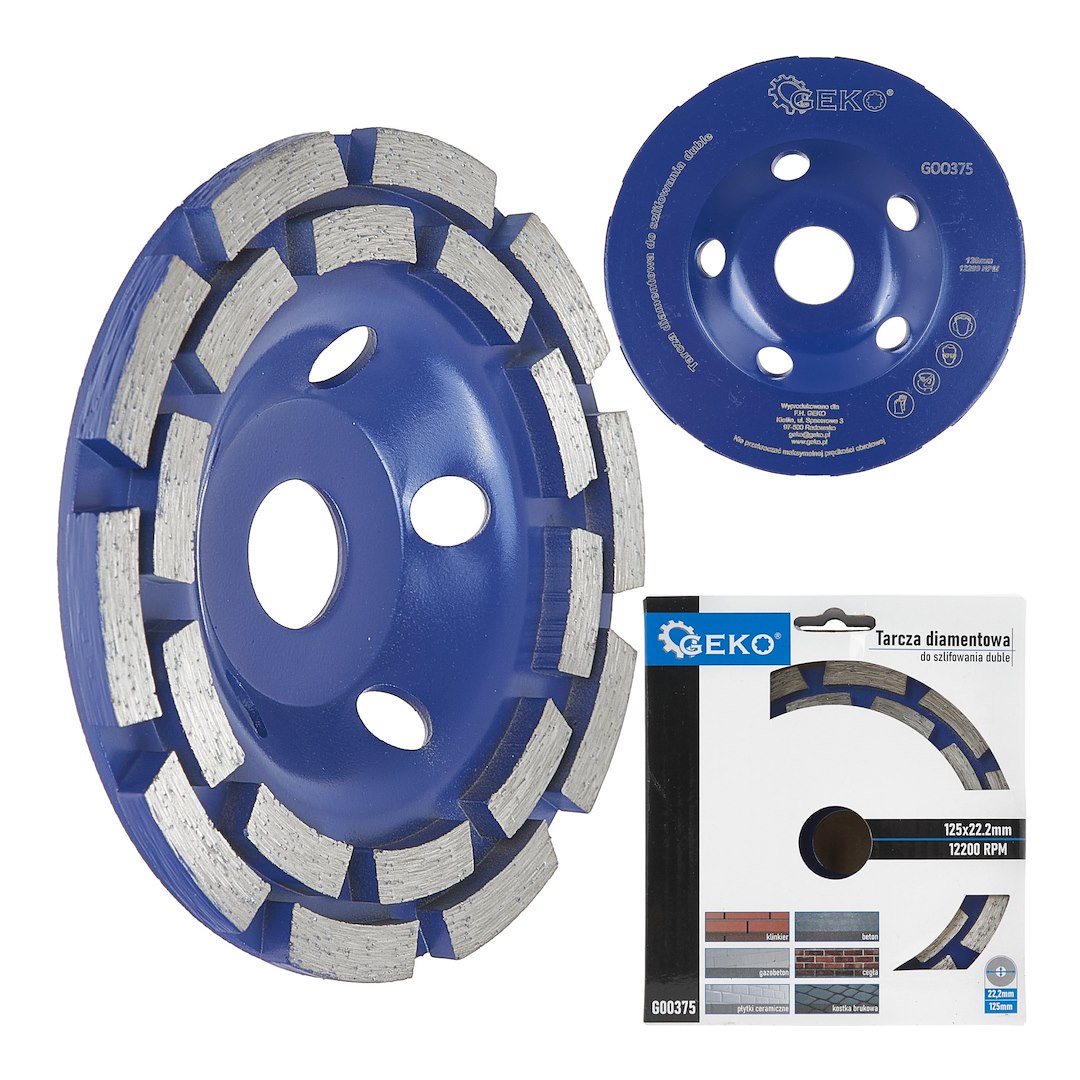 Brusný kotouč průměr 125 mm, dvojitý GEKO (balení 20 ks) 1