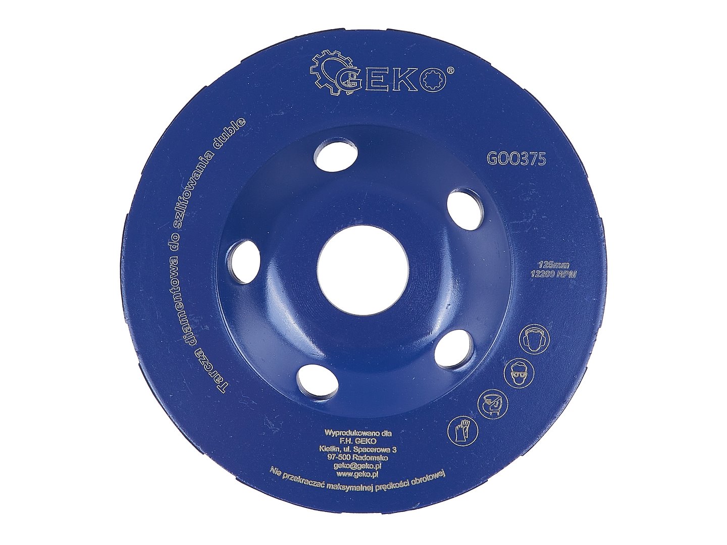 Brúsny kotúč priemer 125 mm, dvojitý GEKO (balenie 20 ks) 4
