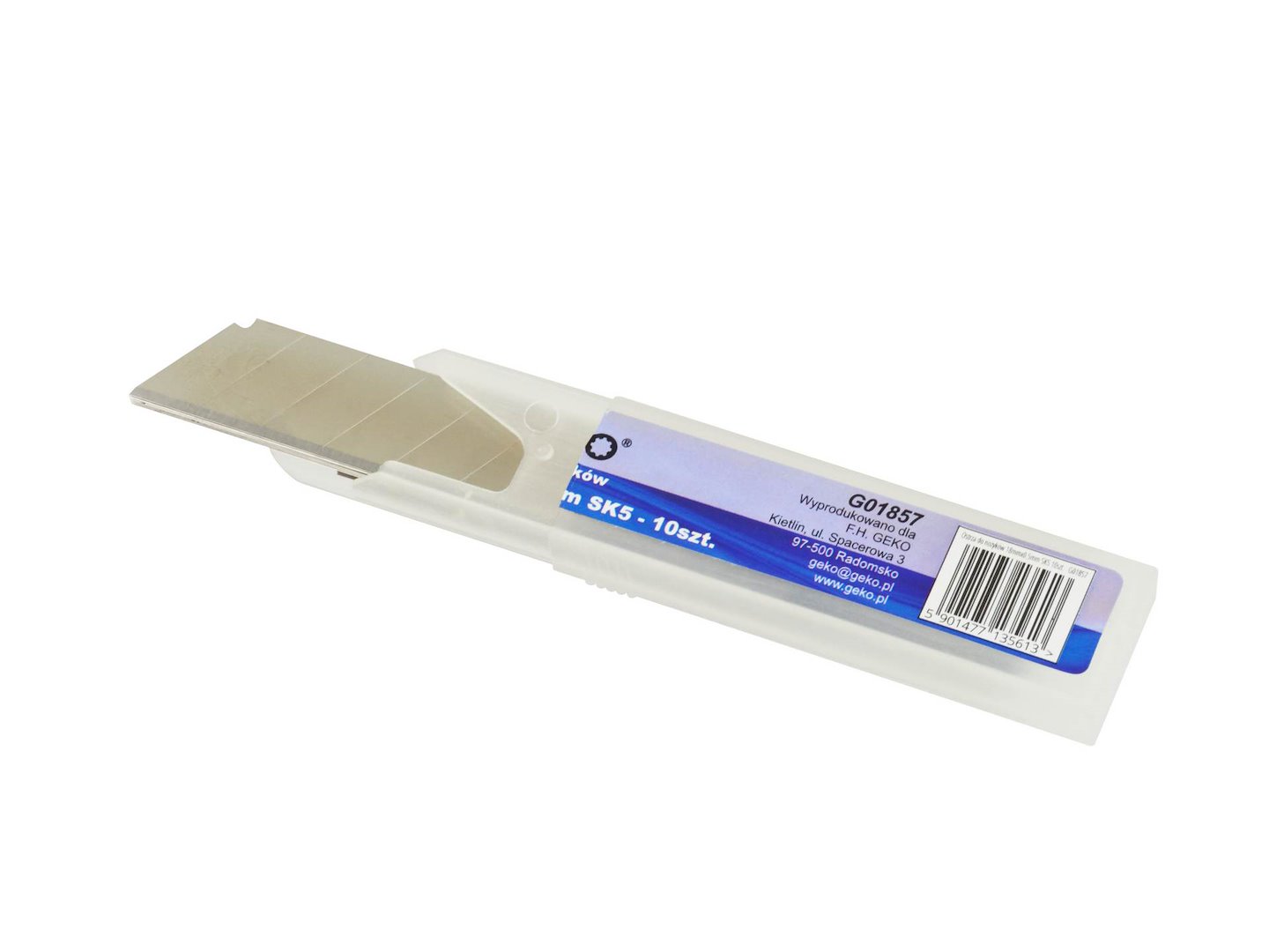 Čepele pre nože 18 mm × 0,5 mm, 10 ks, SK5 – Geko 1
