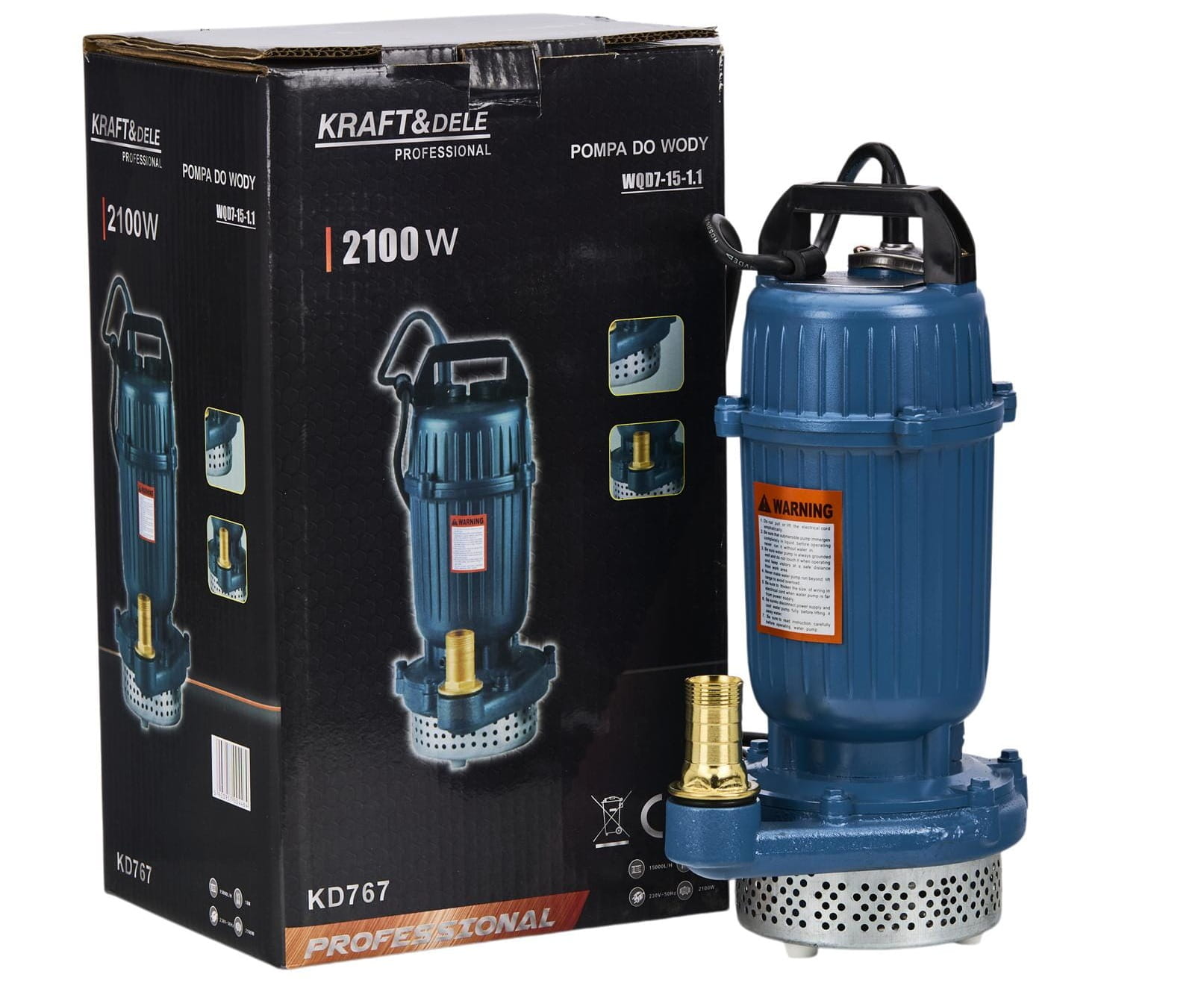 Čerpadlo na špinavou a čistou vodu 2100 W KD767 2