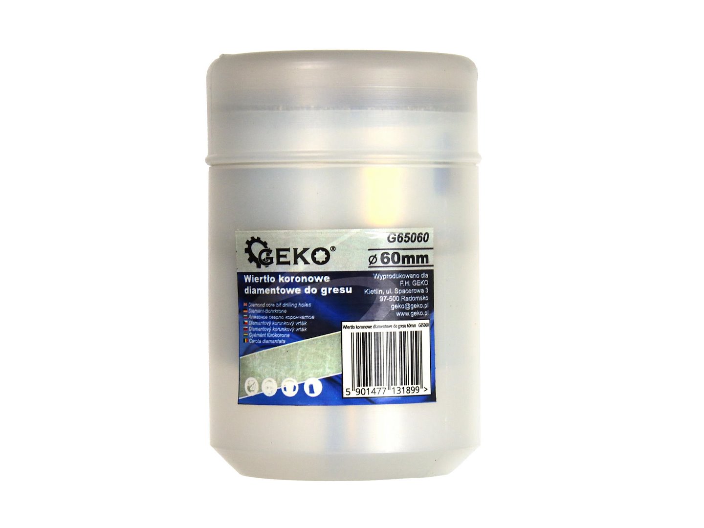 Diamantová korunová vrták do dlaždic 60 mm PROFI (1/112) – Geko 1