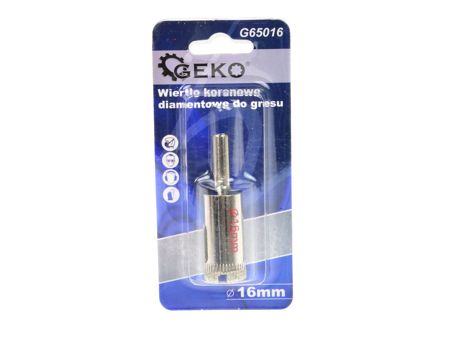 Diamantový vrták Geko 16 mm PROFI (1/4/50/200/400) — Celkový pohled