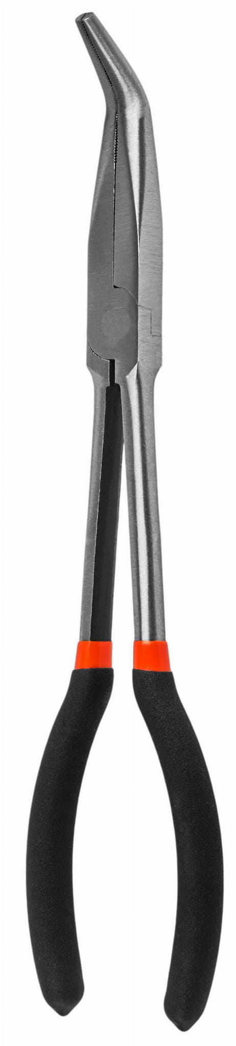 Dlouhé kleště ohnuté 45° KD10816 – detail čelistí