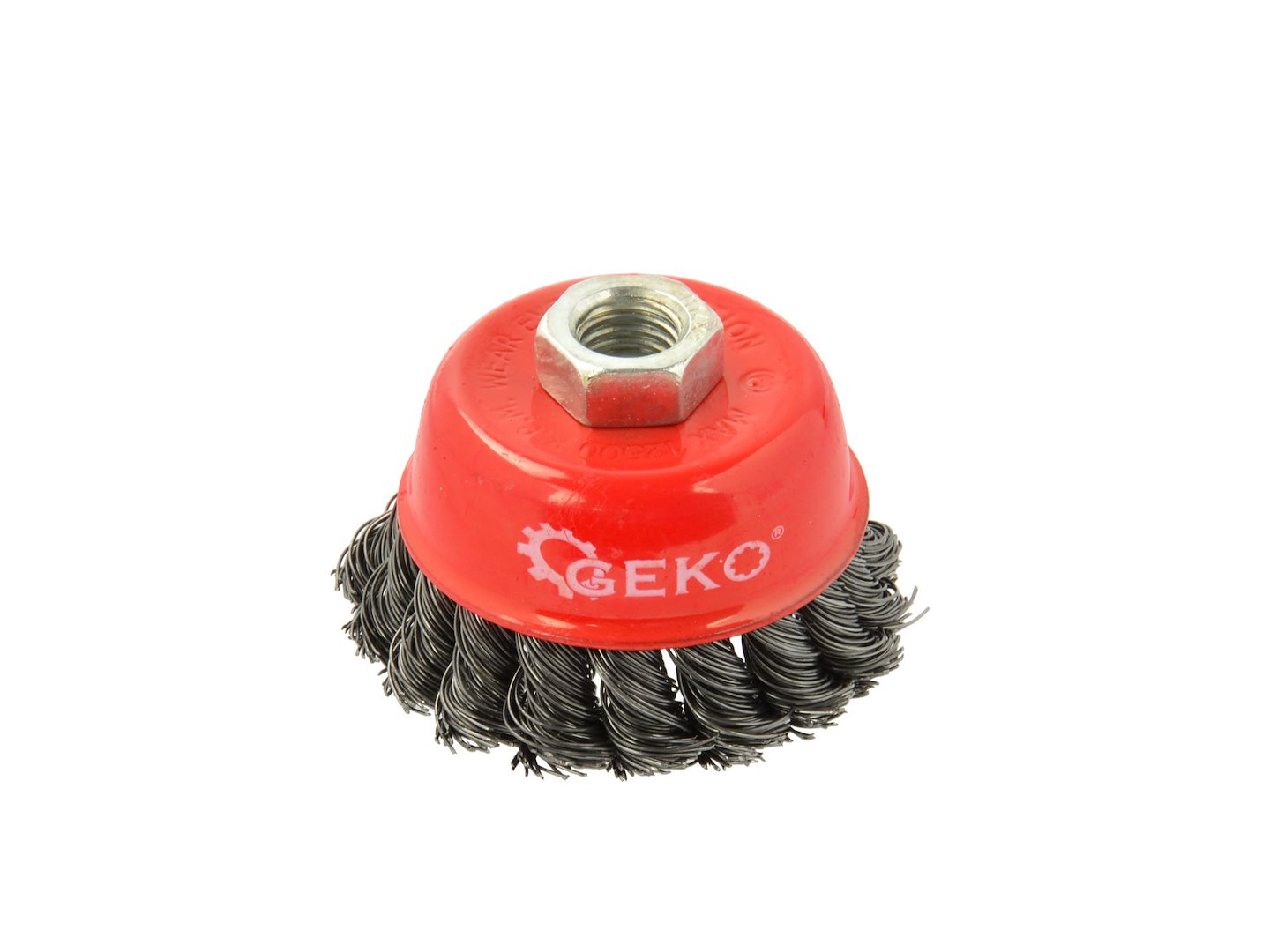 Drátěný kartáč čelní spletený 75 mm/3" M14 – Geko 1