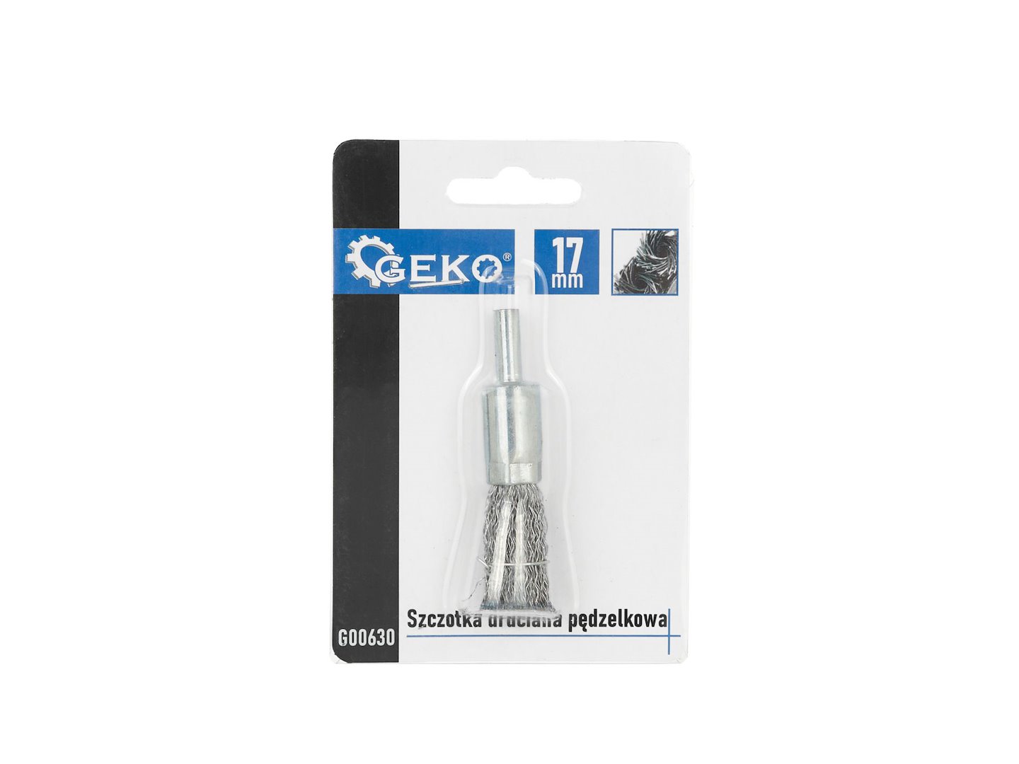 Drôtový kartáč s pleteným štetcom, kroucený drôt 17 mm – Geko 2
