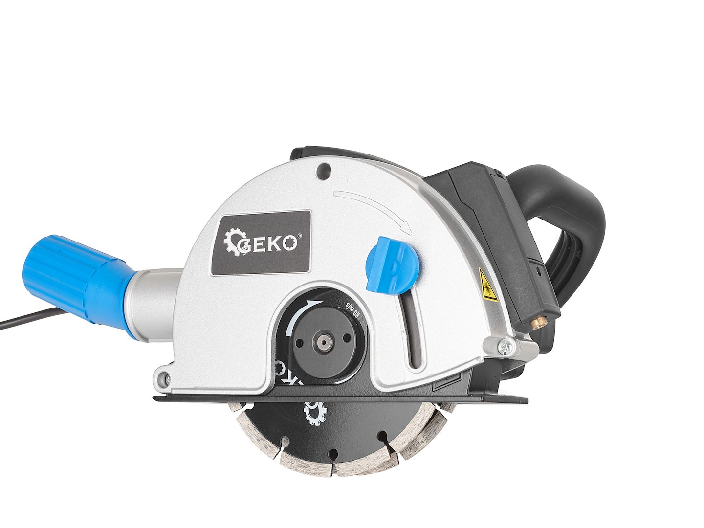 Drážkovačka na beton s laserovým ukazovátkem Geko G80815 – 1700 W, 2× diamantový kotouč 3