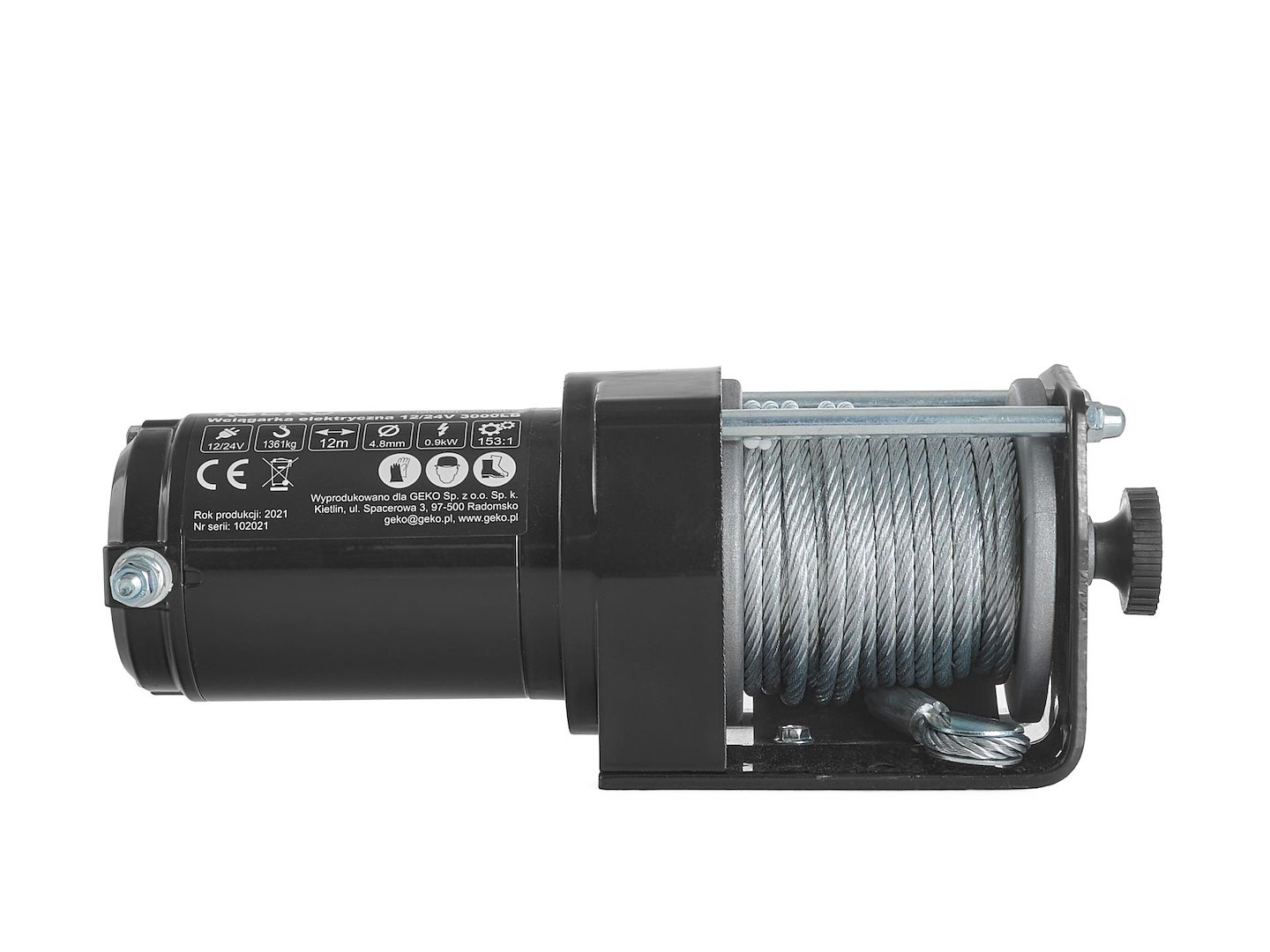 Elektrický naviják 12 V 3000 LB – Geko — V provozu