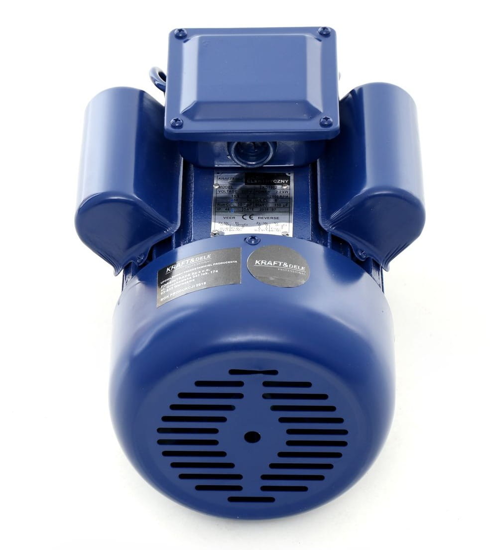 Elektromotor KD1802 – pohled zezadu na ventilátor