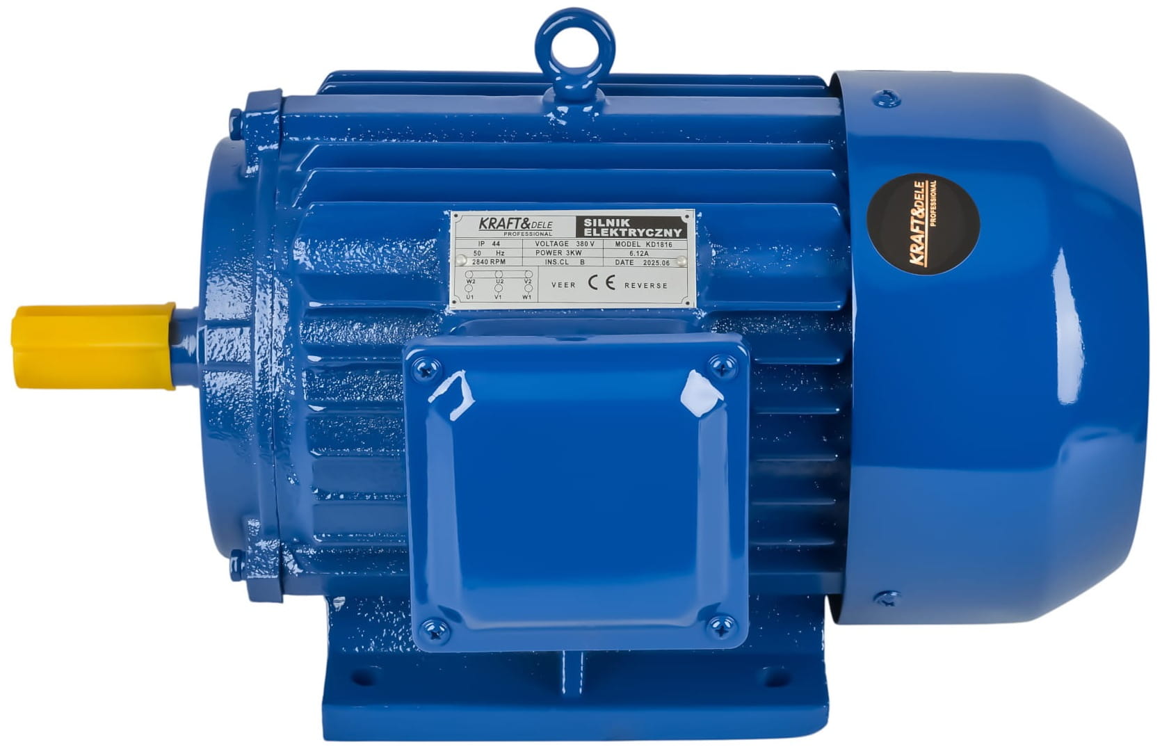 Elektromotor 3,0 kW 380 V KD1816 – příruba a montážní otvory