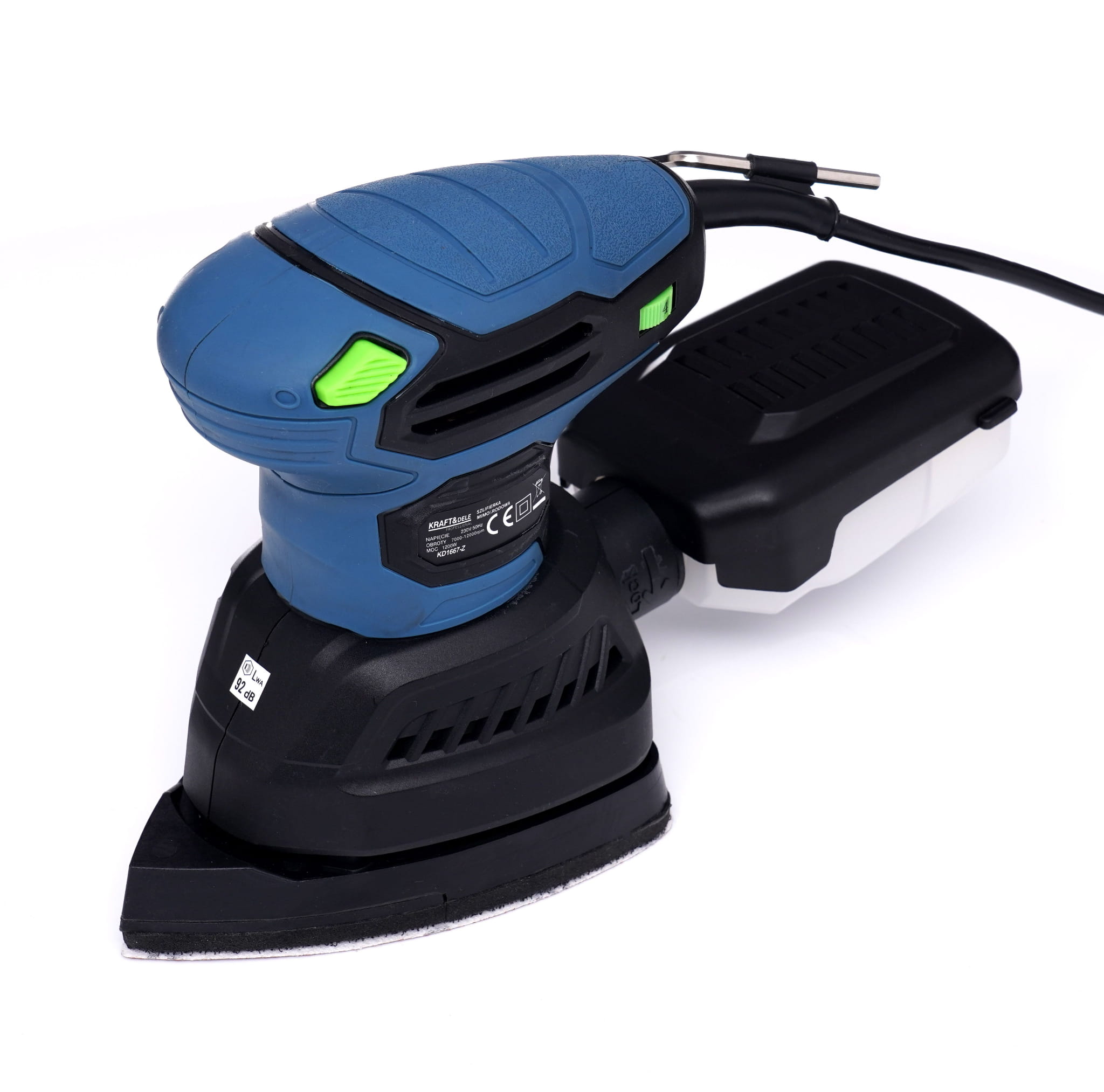 Excentrická bruska Kraft&Dele KD1667-Z – celkový pohled