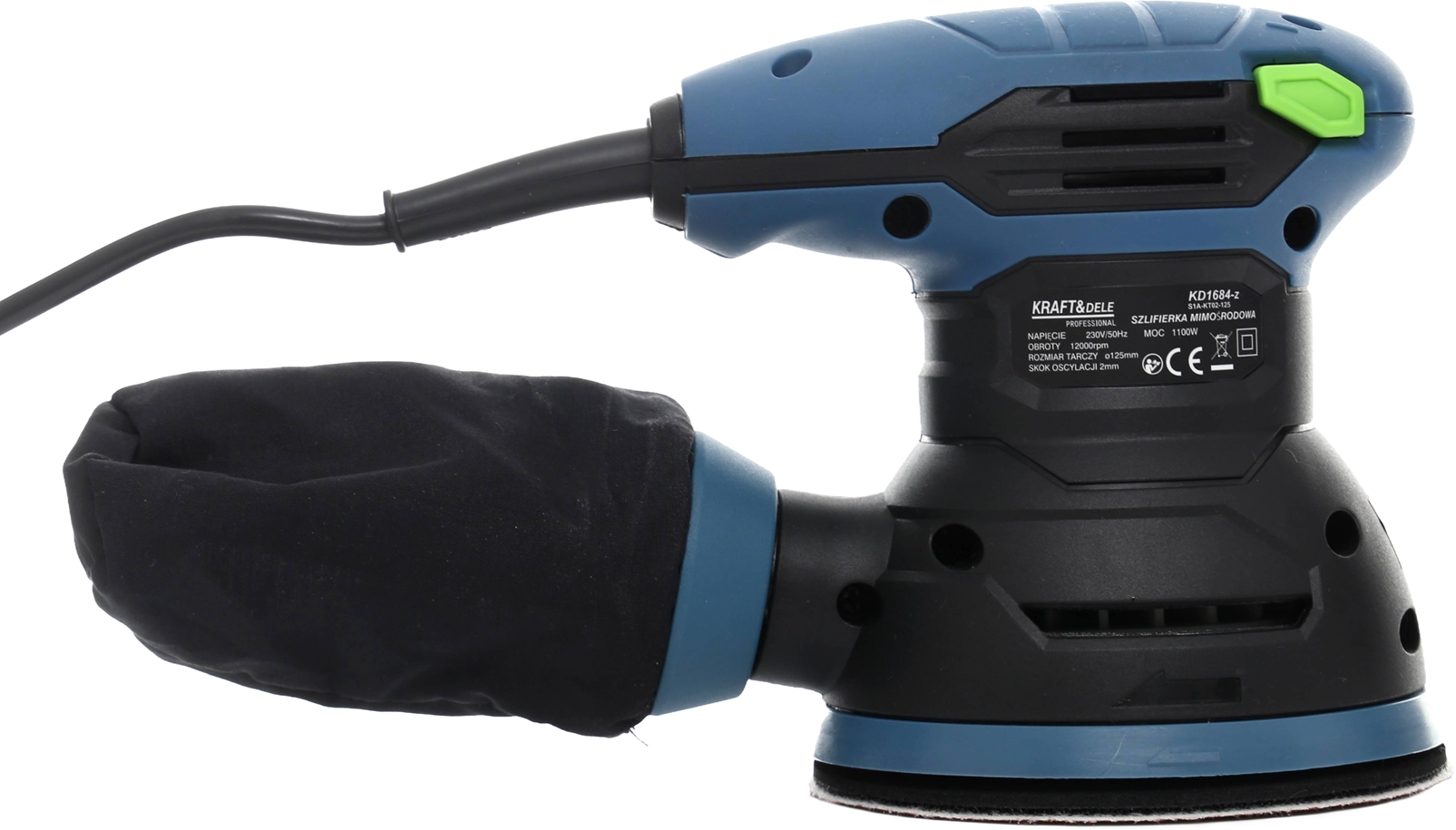 Excentrická bruska King Series KD1684-Z – detail konstrukce