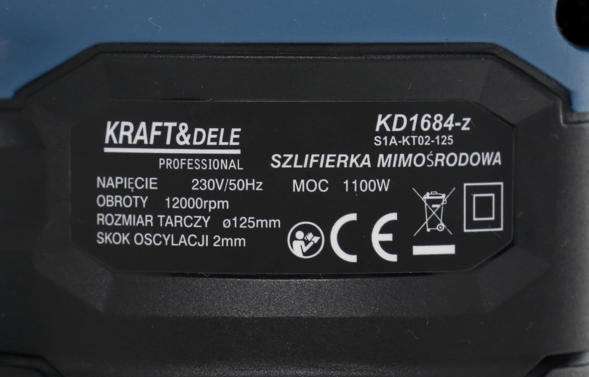 Excentrická bruska King Series KD1684-Z – celkový pohled