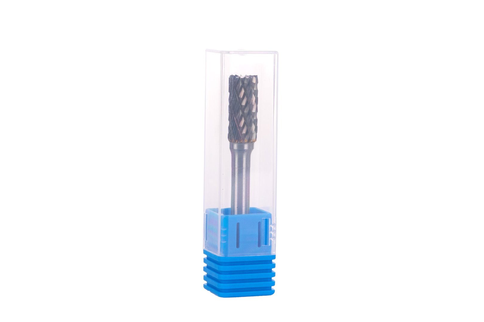 Fréz-pilník na kov z karbidu wolframu 10x20 mm trn 6 mm čelní-boční Geko — V provozu