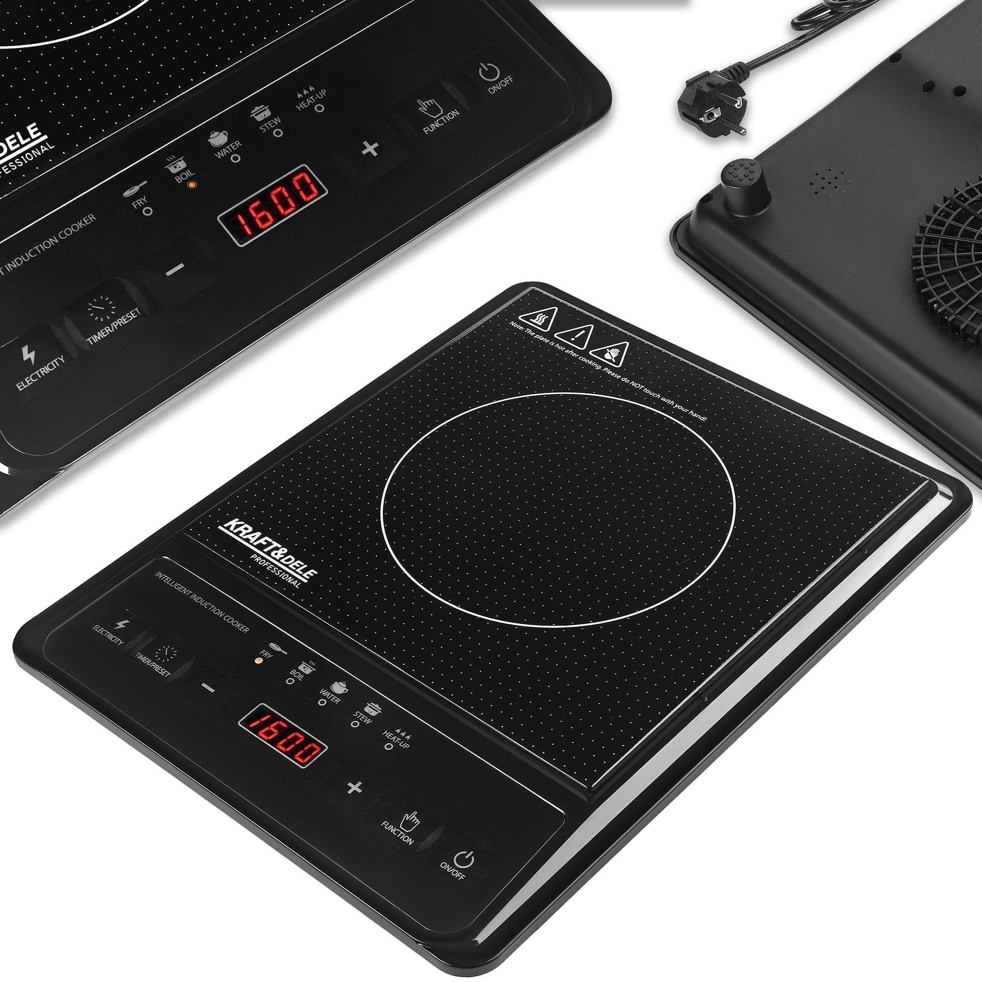 Indukční varná deska Kraft&Dele KD4168 – ovládací panel