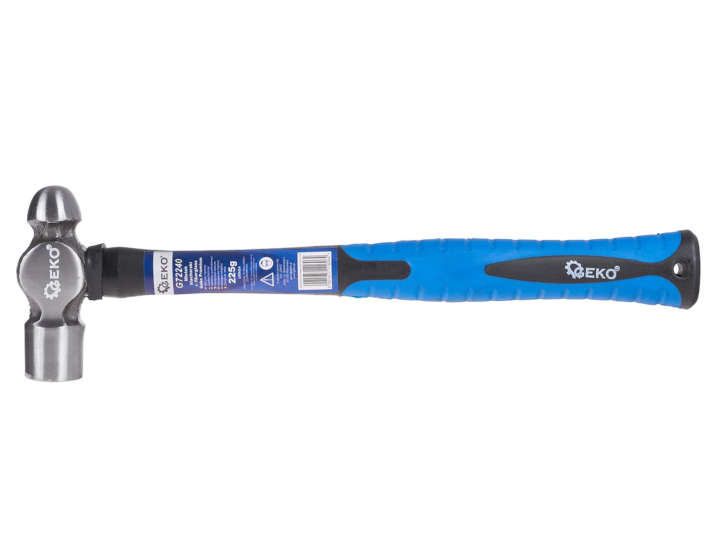 Klempnický kladivo 225 g r. fiberglass GEKO Premium (12/36) 2