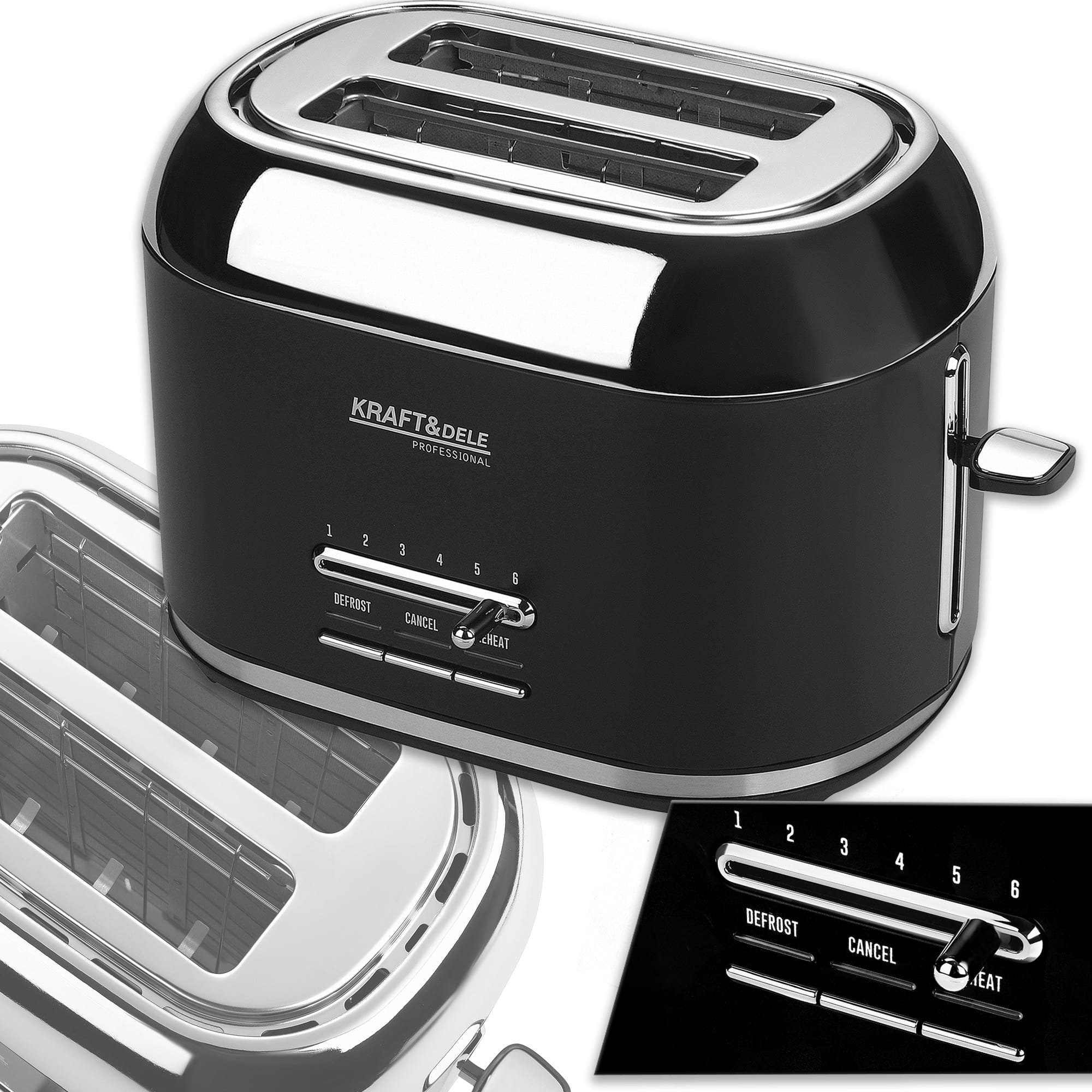 Toster Kraft&Dele KD4154 – toastovací sloty