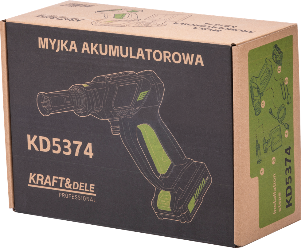 Kraft&Dele KD5374 – ukázka čištění fasády