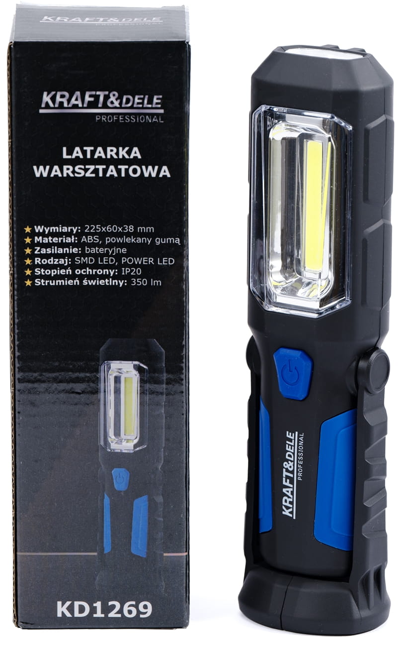 KRAFT&DELE KD1269 LED pracovní svítilna – detail hlavy svítilny