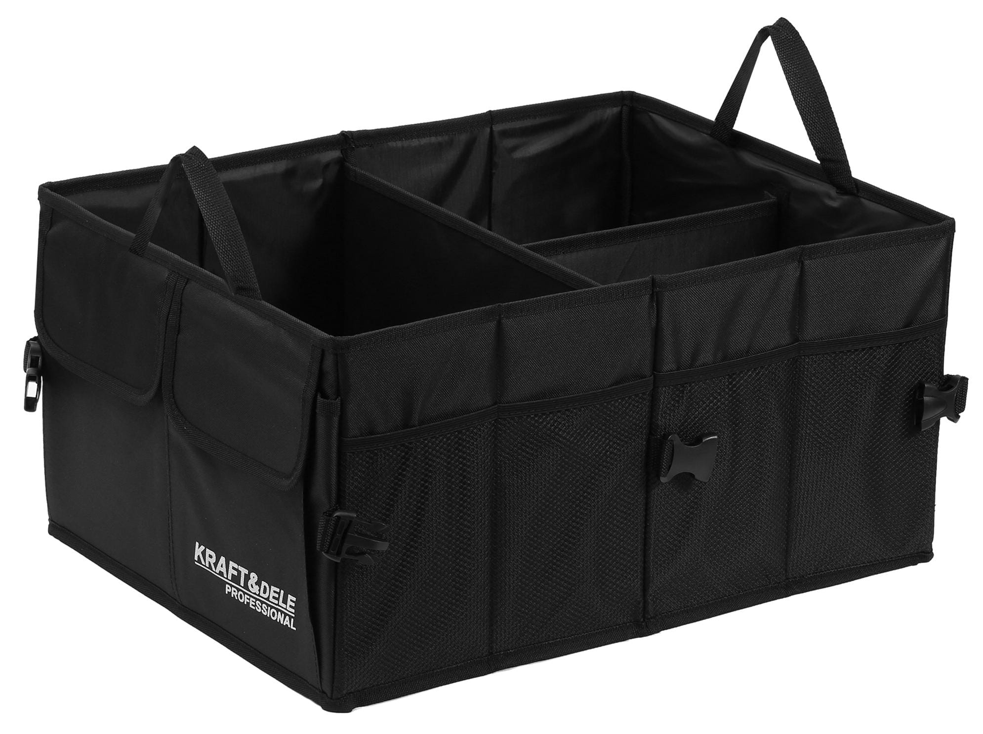 Kraft&Dele skládací auto organizér KD11885 – naplněný nákupy
