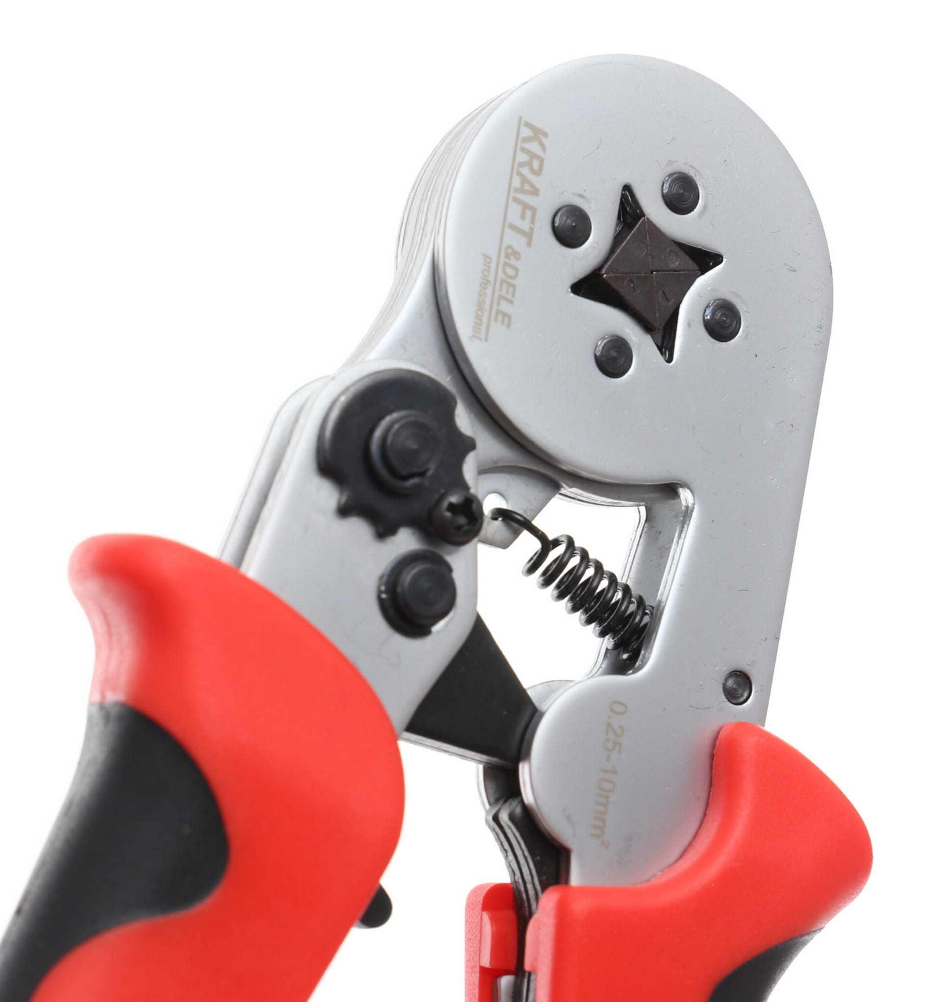 Kraft&Dele KD10256 krimpovací kleště – detail čelistí