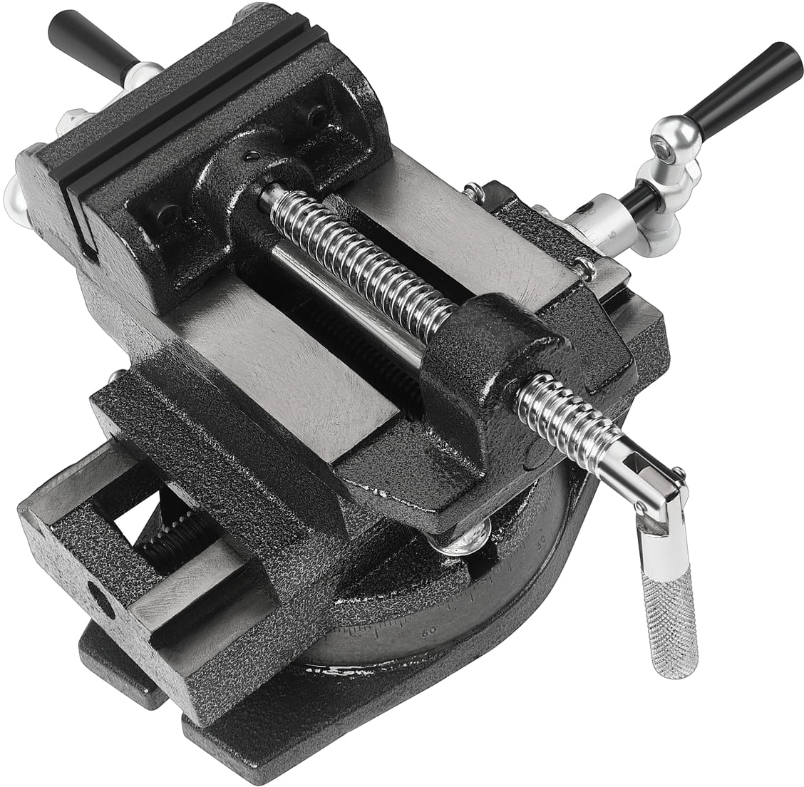 Křížový strojní svěrák KD3513 – křížový mechanismus pohybu