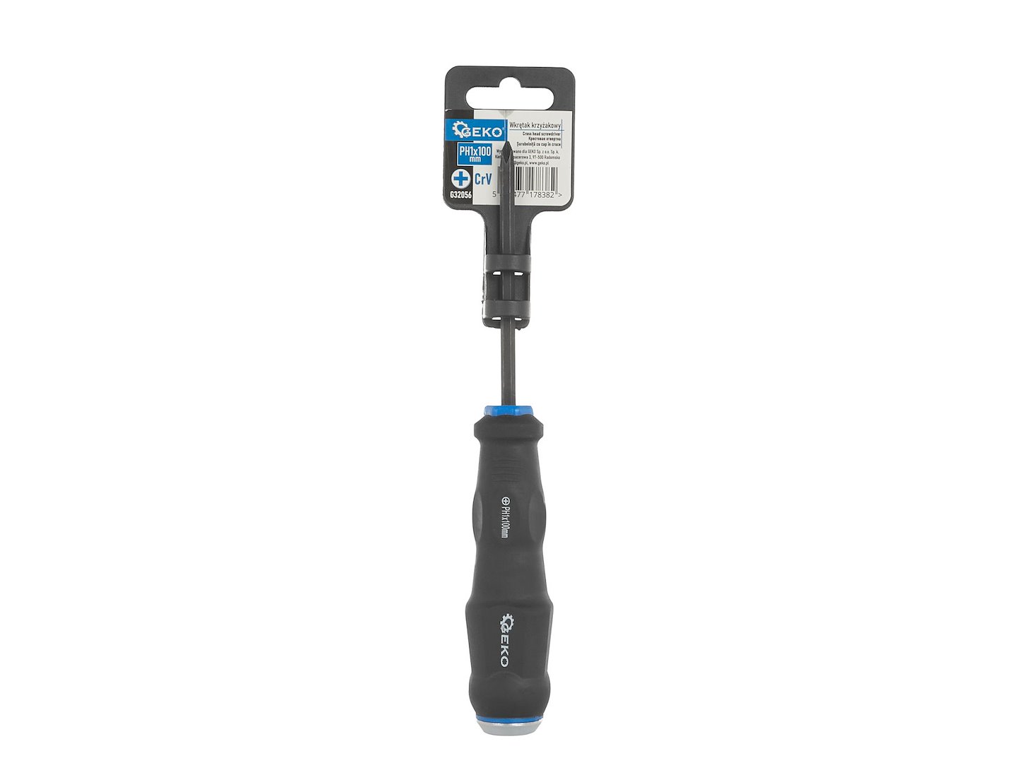 Křížový šroubovák Geko ph 1x100 mm CrV — V provozu
